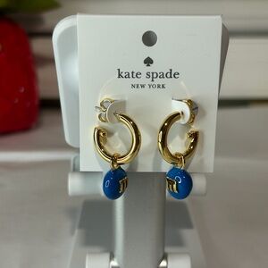 Kate Spade x M&M blue earrings new